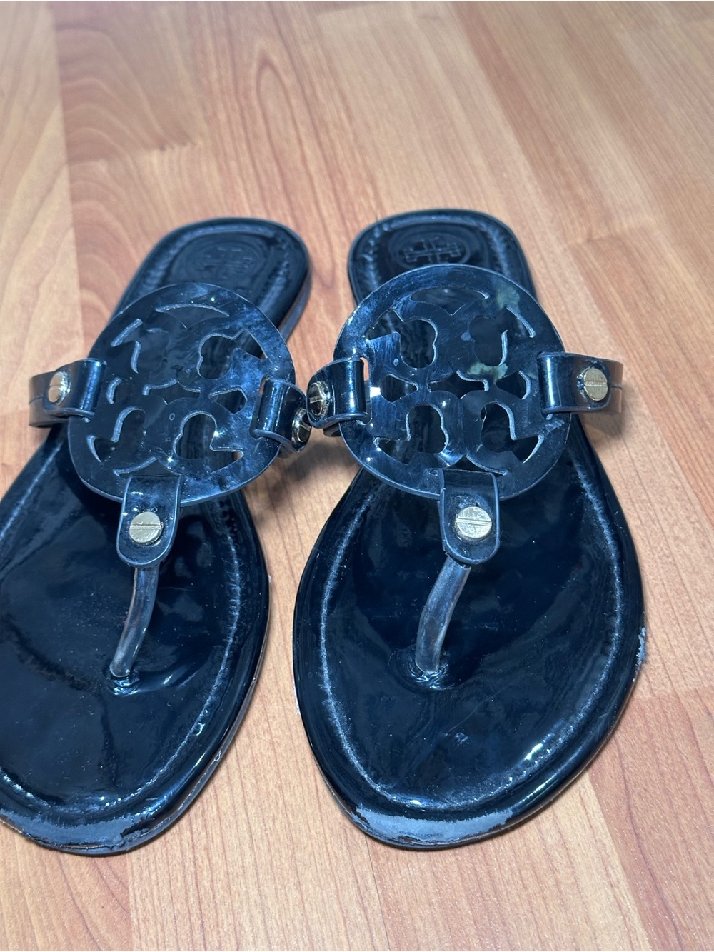 Tory burch women’s black miller sandal - Picture 3 of 5